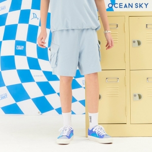 오션스카이 남아 쿨링 코튼 포켓 반바지-CCJB2512E0D
