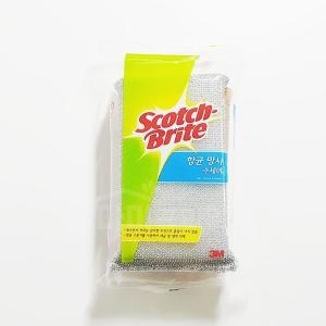 3M  항균 스펀지 망사 수세미 2개입