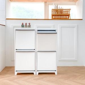 창신리빙  프랑코 스탠드 분리수거함 2단 40L