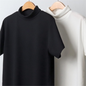 하이 목폴라 반팔티 302J369S 빅사이즈 여성