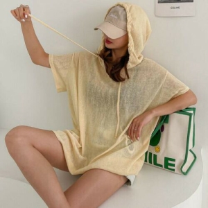 아이우먼 무지루즈파스텔시스루티 BNP266M304 빅사이즈