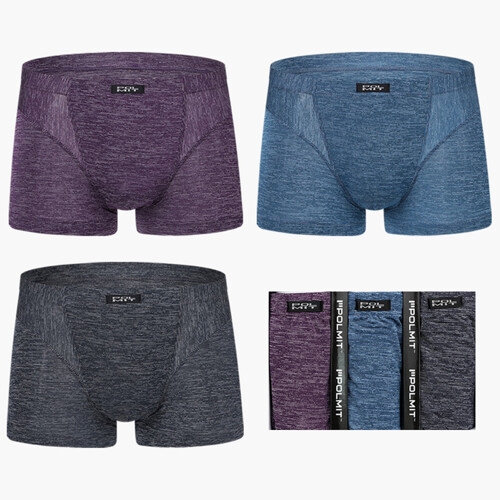 폴밋 천연인견 미래형 신소재 자연의 느낌 드로즈 3매입 세트_PMT368-1