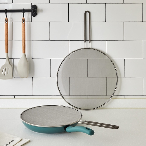이랜드리테일 모던하우스 깔끔 스텐망 프라이팬 덮개 2P세트 28+32cm