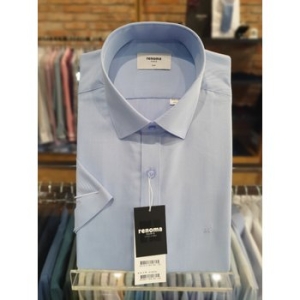 레노마 여름반팔 50S C P 트윌 면혼방 슬림핏 반소매 남성셔츠_RZUSLP953