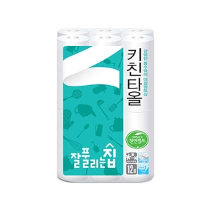  잘풀리는집 키친타월 130매 (12입) [1팩(12입)]