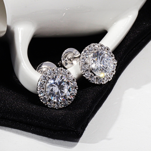 샤밍주얼리  1캐럿 다이아 귀걸이 GIA 랩 그로운 트윙클