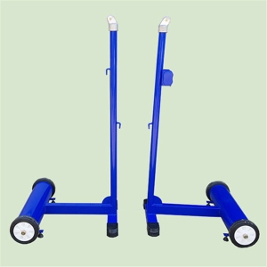 월드  배드민턴지주 이동식 1코트용 WDB-1310 실내외 이동식 밀림방지 옆면 우레탄 바퀴 부착