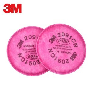 3M  쓰리엠 2091 2097 필터 P100 CN 방독 마스크 방진필터 용접 분진 먼지 5