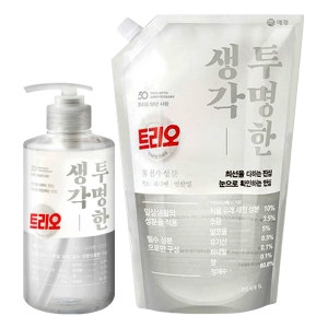 트리오 투명한생각 주방세제 1L