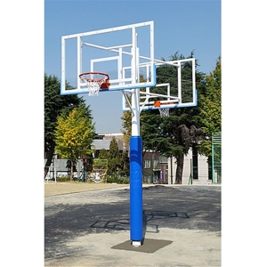 우리  야외양면고정식 농구대 WRSP-3139 특수투명아크릴 경기용림_지름45_환봉20 양면농구골대