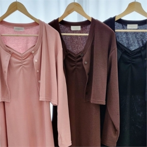 시드마켓 나시 가디건 투피트 셋업 301K776S 빅사이즈 여성의류A