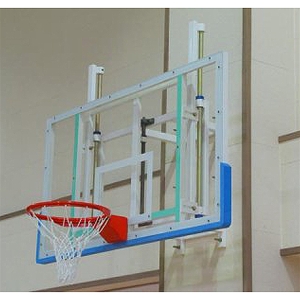 우리  벽부착높이조절식 농구대 WR3123 특수투명아크릴사용 경기용링_지름45_환봉 20 벽면농구대 농구골