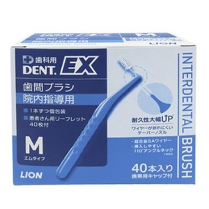 라이온 DENT.EX 치간 칫솔 40입 M