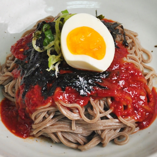 푸르젠  메밀소바 모밀소바 6인분 면1kg+양념6봉
