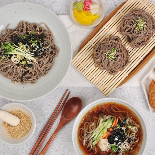 푸르젠  메밀소바 6인분 면1kg+장국6봉