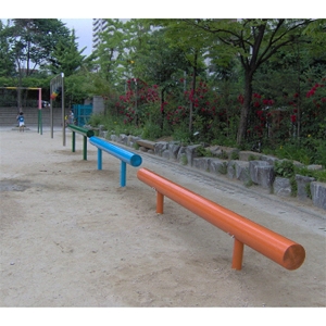 우리  고저곡선유동목 WR1161 구성_3개1조 재질_철재 주기동_200mm 어린이놀이기구 야외기구 놀이터