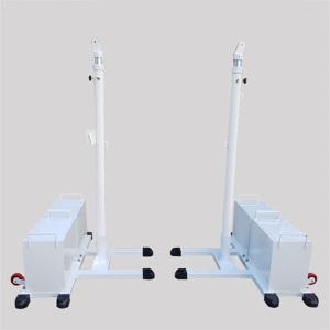 월드  배구지주 핀조절 이동식 WDB-1220 실내외겸용 족구겸용 우레탄바퀴 밀림방지용 고무바킹 부착