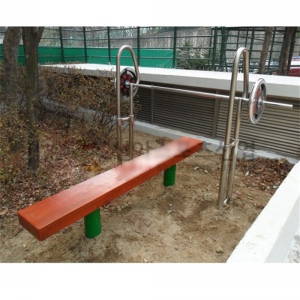 신아  역기대 S1502-1 방부목+스테인리스 L180W125H130cm 운동기구 헬스 역기별도 벤치프레스