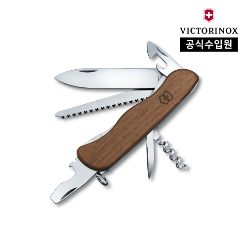 빅토리녹스  포레스터 우드 라지 포켓 스위스 아미 나이프 월넛 0.8361.63