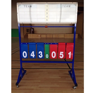 월드 다목적 점수판 WDC-2307 3자리 점수표시 바퀴이동식 세트별 득점기록용 보드판