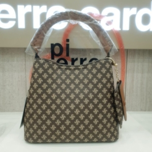 피에르가르뎅 PVC패턴 가죽콤비 토드백 232010