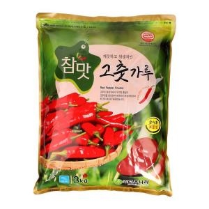 고추나라 참맛 청결 고춧가루 중식용 보통맛 3kg
