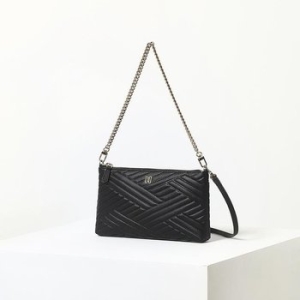 닥스 블랙 격자엠보 체인 월릿백_WA9E279BK