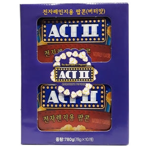 액트2 전자렌지용 팝콘 780g 버터맛