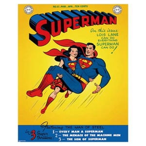 올패턴 인테리어 포스터-SUPER MAN