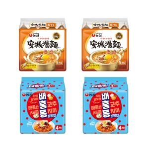 농심  안성탕면10개 + 배홍동비빔면8개