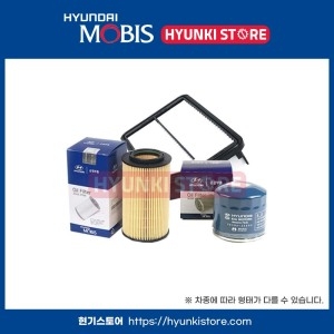 모비스  싼타페DM 디젤 에어클리너 오일필터 세트