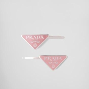 프라다 로고 메탈 헤어 클립 1IF051 2BA6 F0E18