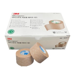 3M 종이반창고 1533-1 살색 2.54cmX9.14m 12롤