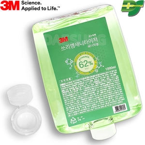 3M 손소독제 새니타이저겔 대용량 사각 리필 1000ml 1L