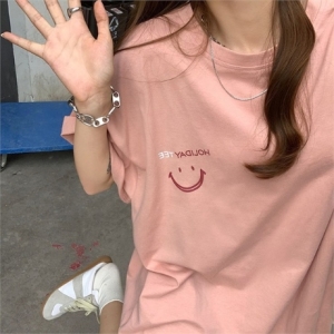 핫바 오버핏 스마일로고 박스티 MFNC_030023