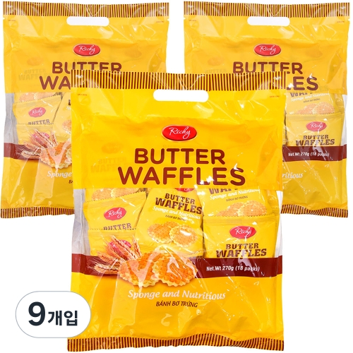 리치 에그버터 와플 18p  270g  9개