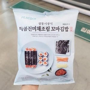이마트 피코크 오늘도착 깡통시장식 매콤진미채조림 꼬마김밥 176g