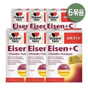 도펠헤르츠 철분 비타민C 히스티딘 엽산 30정