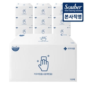 자우버 알콜스왑 에탄올 83% 100매 10팩 총 1000매