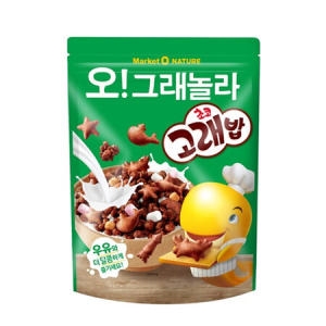 오리온  마켓오 오그래놀라 초코고래밥 시리얼 250g