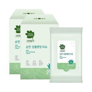 그린핑거 순한 선클렌징 티슈 5매