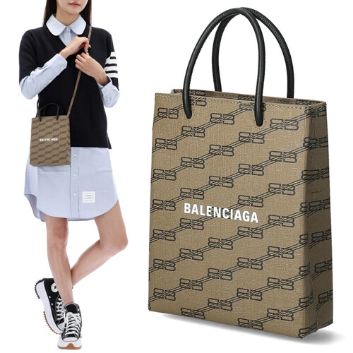 발렌시아가 로고 탑핸들 숄더백 693805 0AI2N 1000