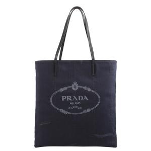 프라다 로고 프린팅미디엄 데님 토트백 블루 1BG348-2DLE-F0AI7