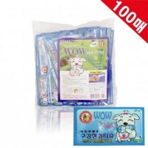 와우 이크린 구강청결 손가락티슈 100매
