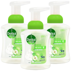 데톨 핸드워시 포밍 애플 본품 250ml 3개