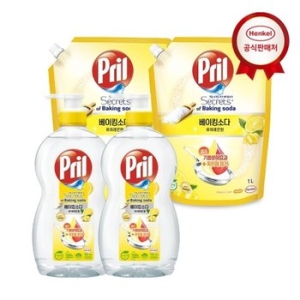 프릴 베이킹소다 주방세제 그린허브 700ml + 리필 1L
