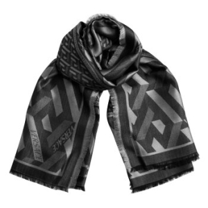 베르사체 품 라 그레카 기하학 패턴 숄 스