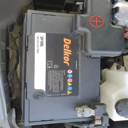 델코  DF 100L 자동차 배터리 차량용 배터리 테라칸 베라크루즈 그랜드 카니발 봉고3 모하비