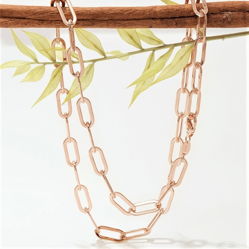 이랜드 로이드 14K 18K 골드 볼드 클립체인 목걸이 LNC21016G