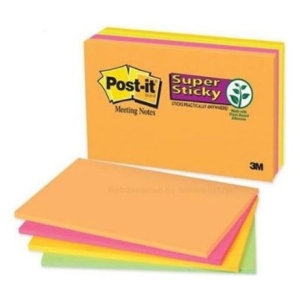 3M  미팅노트 무지 200X149mm 45x4색 온라인 사무용품 도매 쇼핑몰